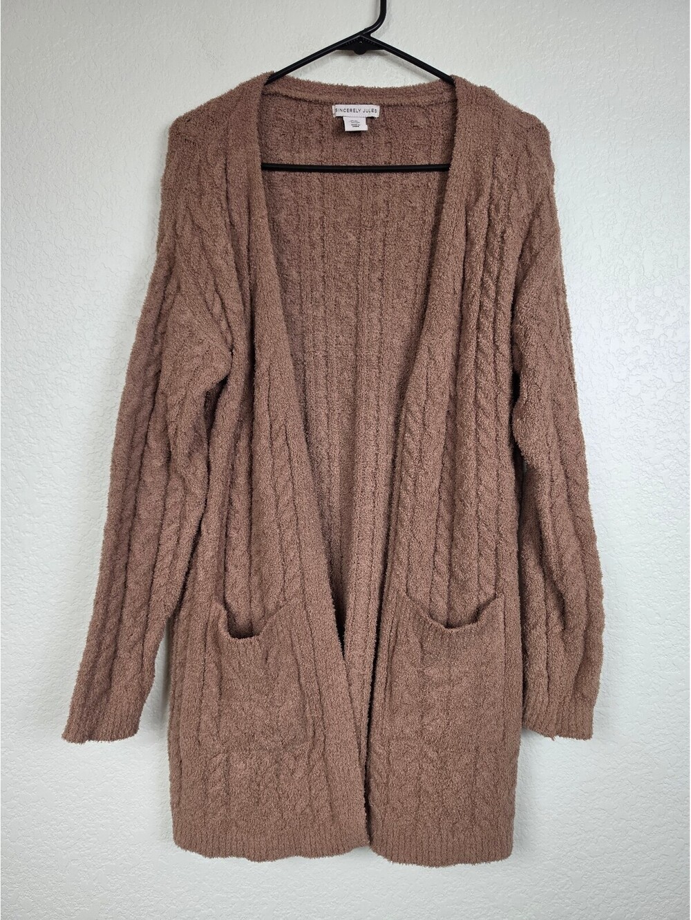 Anthropologie Sincerely Jules Cozy Cable Knit Cardigan XS